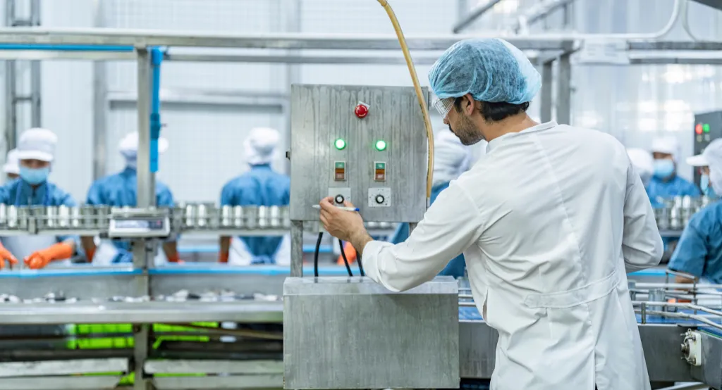 Erythritol production control in an industrial food facility